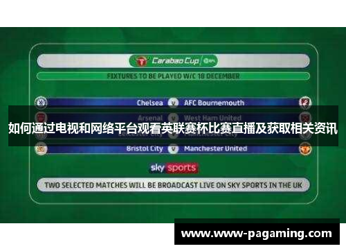 如何通过电视和网络平台观看英联赛杯比赛直播及获取相关资讯 如何通过电视和网络平台观看英联赛杯比赛直播及获取相关资讯