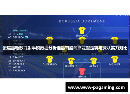 聚焦最新欧冠射手榜数据分析谁最有望问鼎冠军走势与球队实力对比